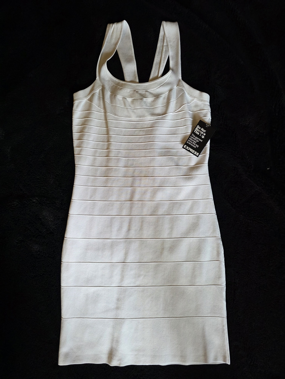 Express White Bodycon Bandage Mini Dress